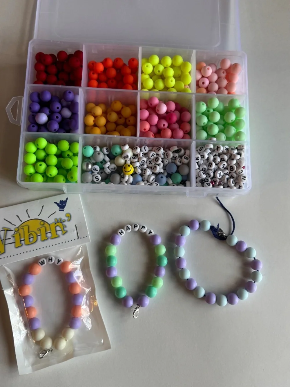 Silicone bead set